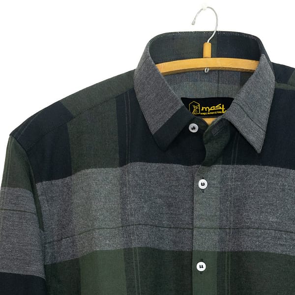 Green Flannel Checkered Shirt